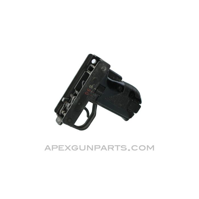 UZI F/A Fire Control Grip Assembly, German Issue Markings (D.E.S.), Complete *Excellent*    