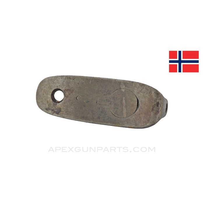 Norwegian Krag Jorgensen M1912 Buttplate with Trap Door *Good*