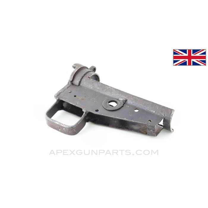 STEN MK 2 Fire Control Housing, Limited Style w/o Tabs, Stripped, Saw Cut *Good*