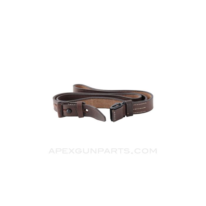 Mauser K98 Leather Sling w/Steel Hardware, *NEW*