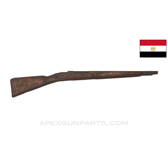 Egyptian Carcano M91/24 Carbine Stock, 33", Stripped, Wood *Fair*