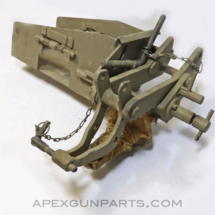 Israeli Browning .50cal / .30cal Universal Cradle Mount Assembly w/Can Holder *Good*