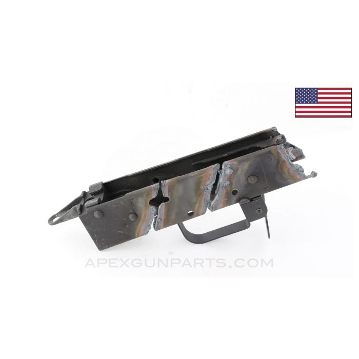 AK Trigger Guard Assembly, w/ Rear Trunnion & Scope Rail, Demilled Receiver, US Made *As-Is*