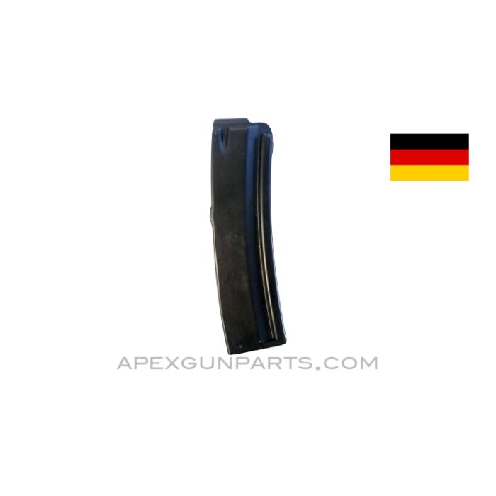 H&K MP5 Magazine, 15rd, 9mm, Blued Steel, *Very Good* 