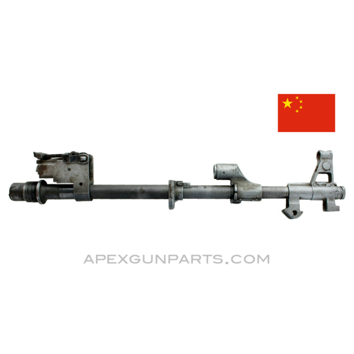 Milled Chinese Type 56 Barrel Assembly, Populated, Folding Bayonet Mount, 7.62x39 *Good* 