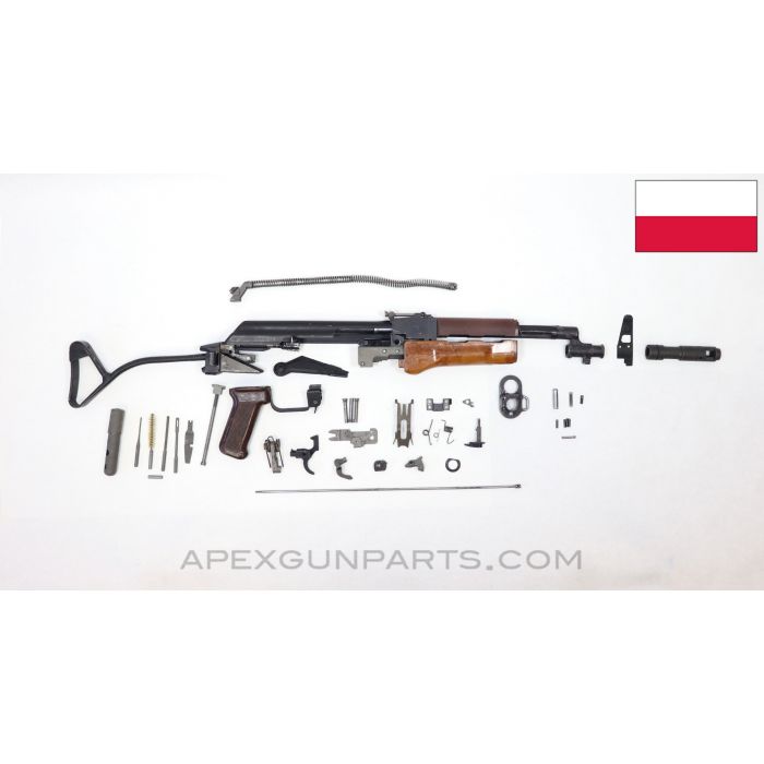 Polish AK-74 (Wz.88) Tantal Parts Kit, Side Folding Stock, Partial Matching, 5.45X39 *Very Good*