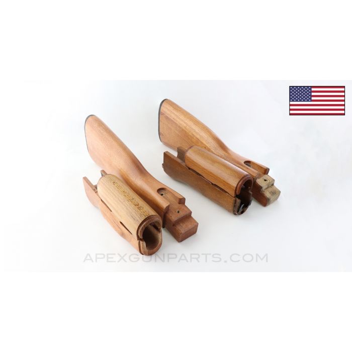 AK47/AKM Furniture Set, No Sling Loop, U.S. Made, 922(r) Compliant Part, Choice of Color *Good*