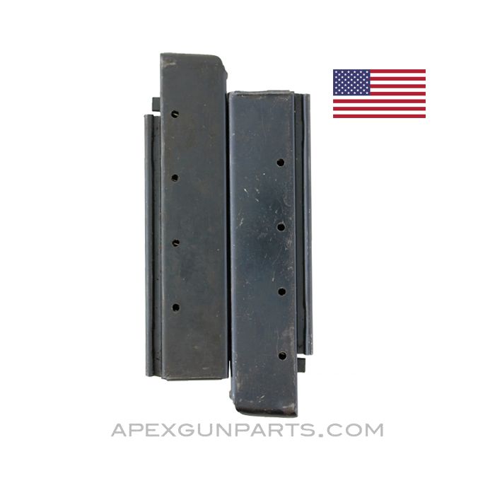 United Defense M42 SMG (Separated) Dual Magazine Set, 25rd, Blued, 9mm *Good* 