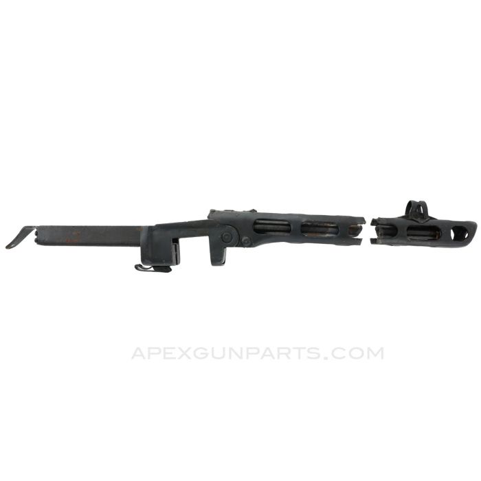 PPSh-41 Lower Housing with Torch Cut Barrel, Trunnion and Barrel Shroud *Good* 