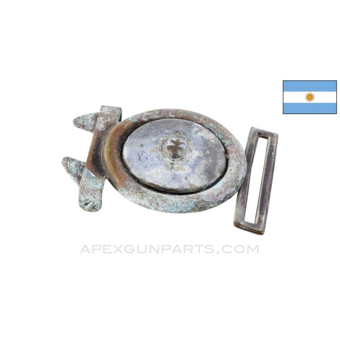Argentina Belt Buckle, w/ Marking