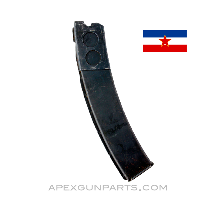 Yugoslavian M56 Magazine, 32rd, Steel, Blued, 7.62x25, *Good* 