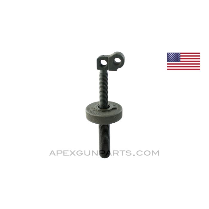 Upper Elevating Handwheel and Screw, Late Variant 1, .30 Cal T&E, Refinished *Very Good*