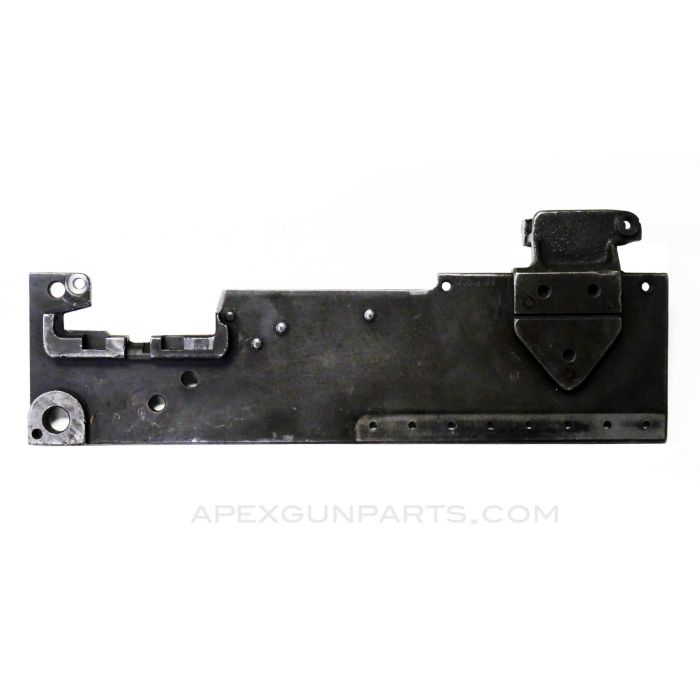 Browning 1919 Left Hand Side Plate (LHSP) w/ Rear Sight Base & Pawl Bracket, Broken Extractor Cam, 7.62 NATO *Good*