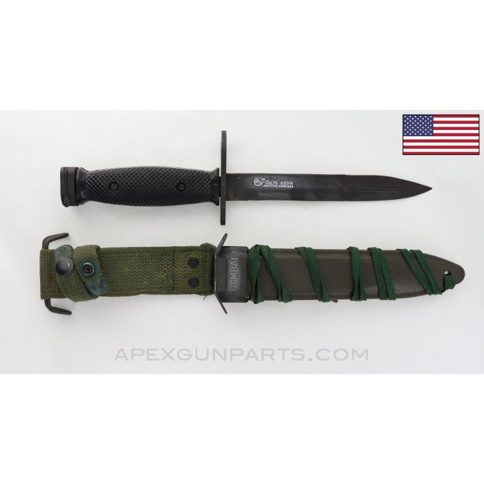 Colt M7 (M16) Bayonet, w/ Colt Scabbard *Very Good*