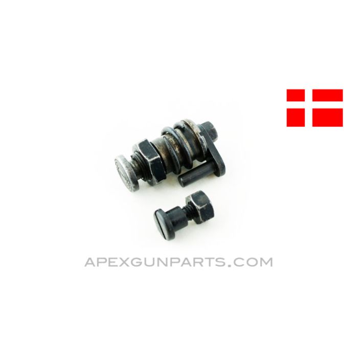 Madsen M-53 SMG Stock Hinge Assembly Bolts, Part #33, 35, 36, 44-47, 50, 51 *Good* 