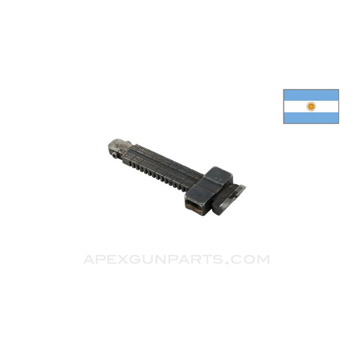 M1909 Argentine Mauser Rear Sight Leaf, Stripped *Very Good*