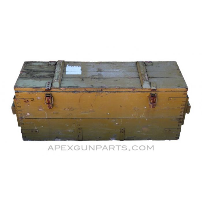 Thompson M1A1 Wood Storage Crate, T4, OD Green, *Fair*, Sold *As Is* 