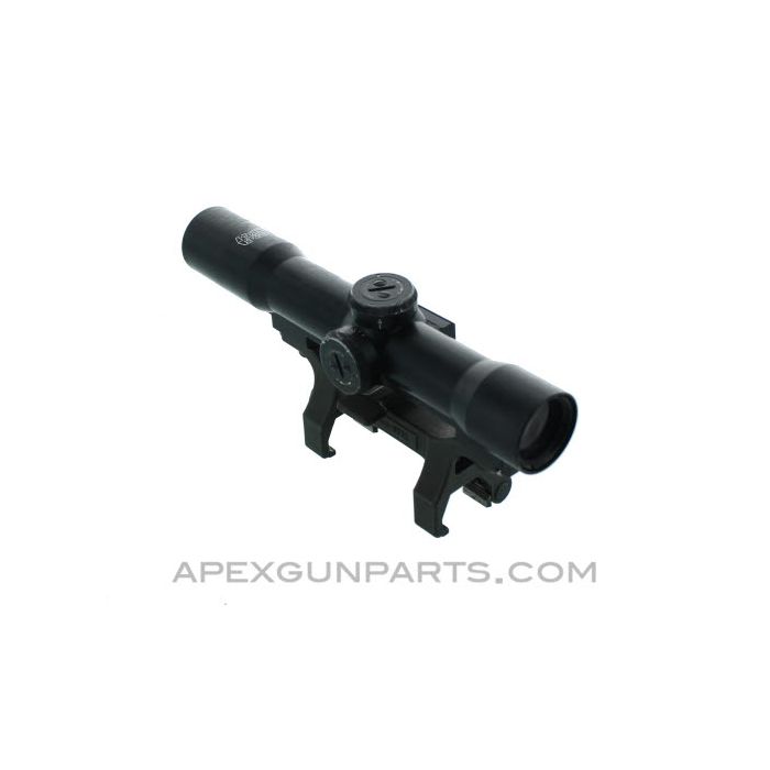 German 4X FERO Z-24 Rifle Scope, Fits HK91 / HKG3, 7.62X51, *Good*
