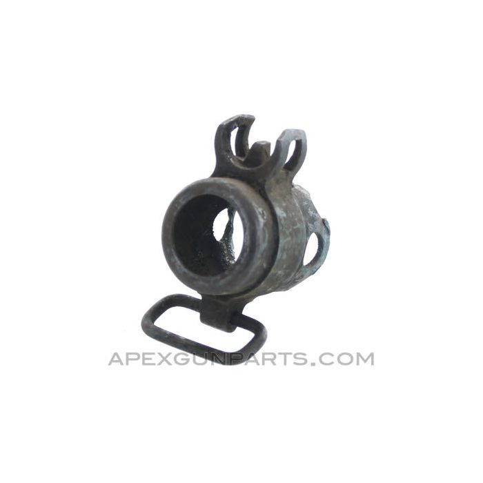 MP34 Front Sight with Front Receiver Piece and Sling Swivel *Good* 