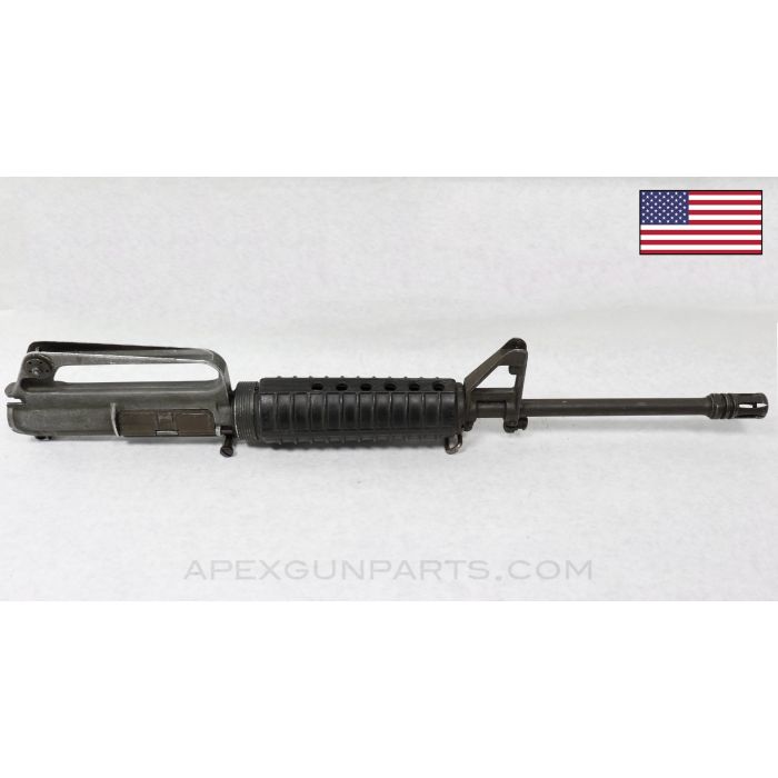 Colt SP1 Carbine AR-15 Upper Assembly, 16" Pencil Barrel, No Forward Assist, A1 Birdcage, Large Hole Front Pivot Pin, 5.56x45 NATO *Good* 