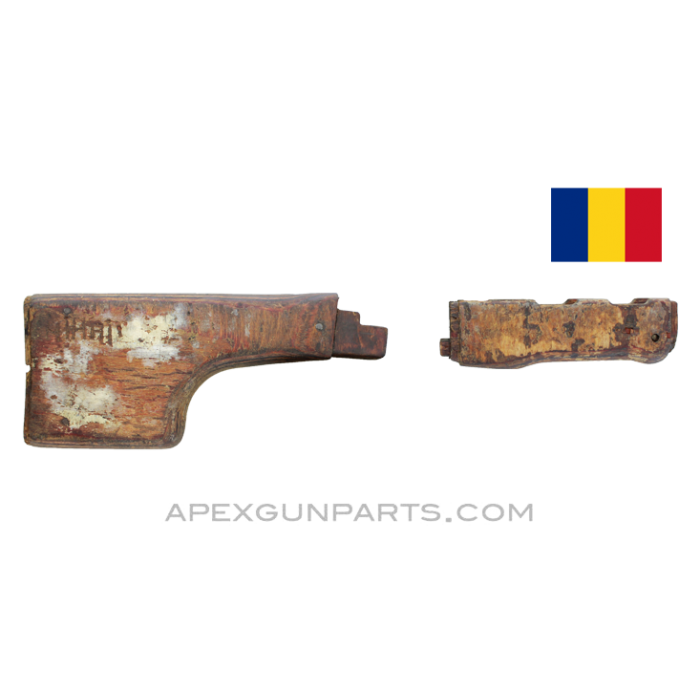 Romanian RPK Clubfoot Stock and Lower Handguard *Fair*