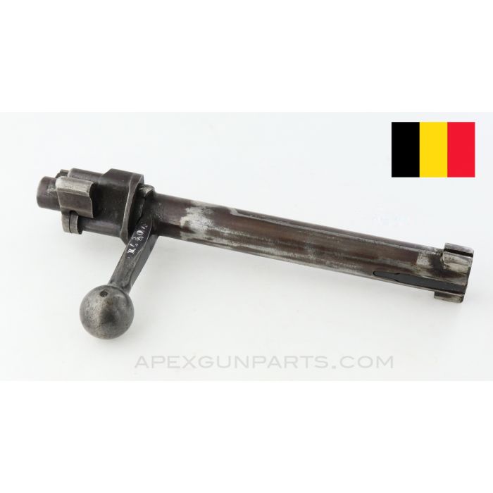 Belgian M1889 / 36 Mauser Bolt Assembly, 7.65 Mauser *Good* 