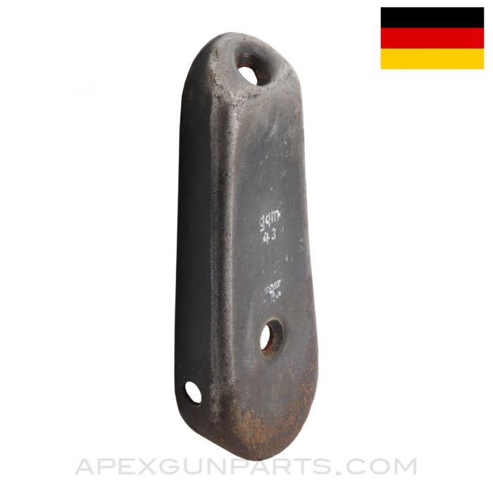 German K98K Kriegsmodell Mauser Buttplate, Cupped, w/ Takedown Hole, Waffen Marked *Fair*