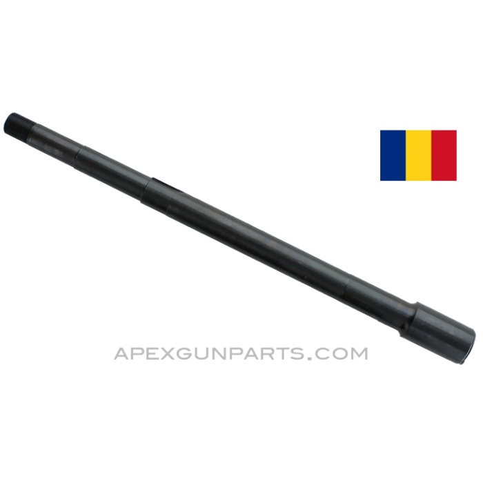 Romanian AKM Barrel, Chrome Lined, Cold Hammer Forged, Threaded Muzzle, 12" Long, Blued, 7.62x39, *NEW* 