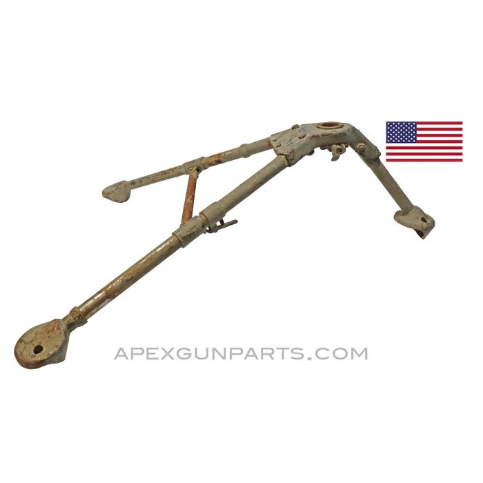 WWII Browning .30 Cal. M2 Tripod, Israeli Issue, Tan Paint, Date Marked, *Fair* 