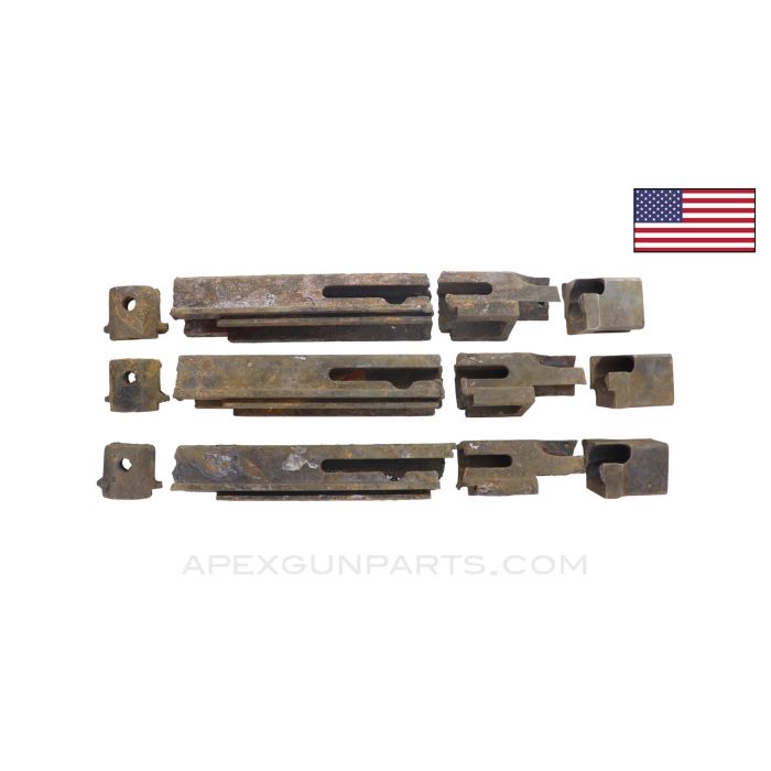 M1 Thompson Project Cut Receiver, Set of 3, Rusty *Poor*
