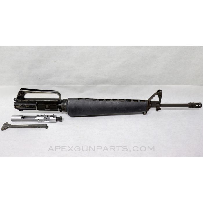 Colt 601 M16 Upper Assembly, 20" Pencil Barrel, Chrome Bolt Assy, Triangle Charging Handle, Early Bend, Painted Receiver, 5.56x45 NATO *Good*