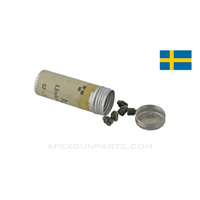 Swedish Ljungman AG-42B Safety Spring Plug Lock Screw, Set of 5 *NOS*