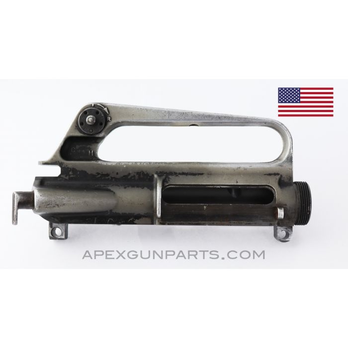 Colt M16A1 Upper Receiver w/Teardrop Fwd Assist, No Ejection Cover, Black Painted *Good* 