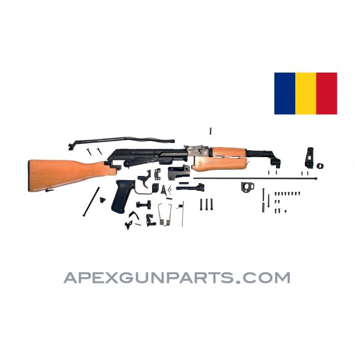 Romanian PM md. 63W Parts Kit, Fixed Wood Stock, Blued, 7.62x39, *NEW* 