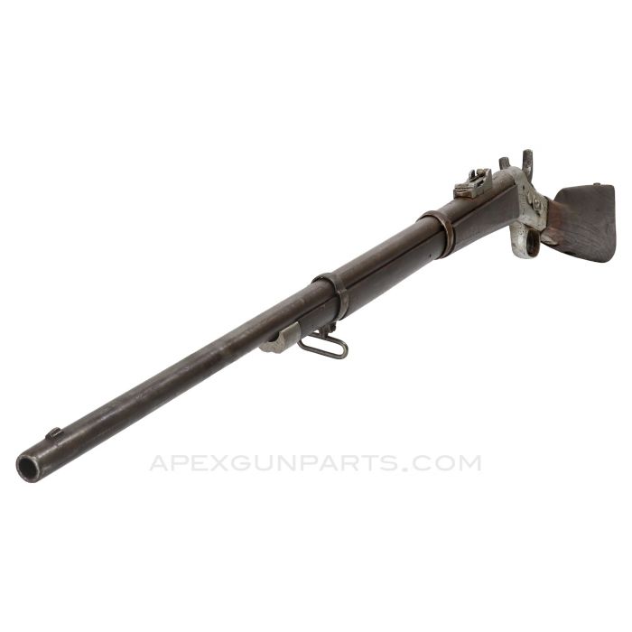 Rolling Block Rifle,  Wall Hanger / Antique, Wood Stock, Brass Butt Plate *Good* 