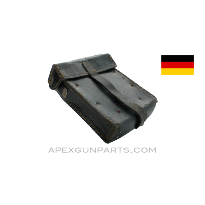 German WWII MG-34 Gunner Tool Pouch, No Tools, Leather, *Very Good* 