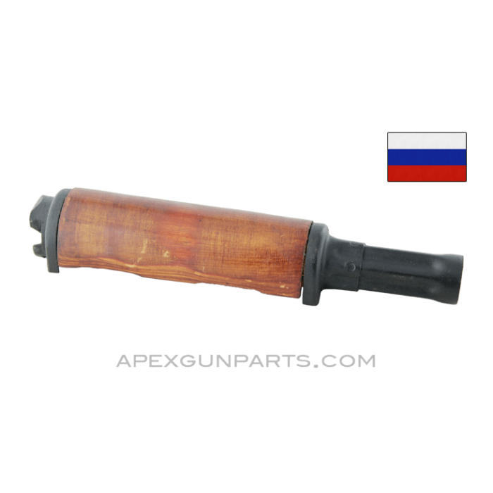 Russian AKM Double Tab Gas Tube with Upper Handguard, Wood, *Very Good*