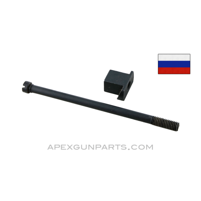 Russian AKM Pistol Grip Screw and Nut, Block Nut Variant,  *Very Good*