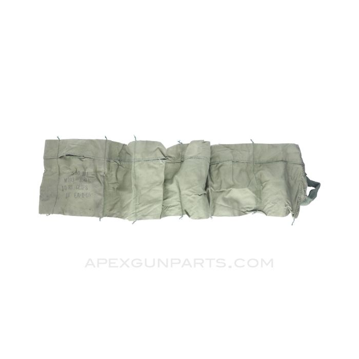 M16 Bandolier, Marked 5.56mm Ball M193 10 Rd. Clips, Vietnam Era *Good*