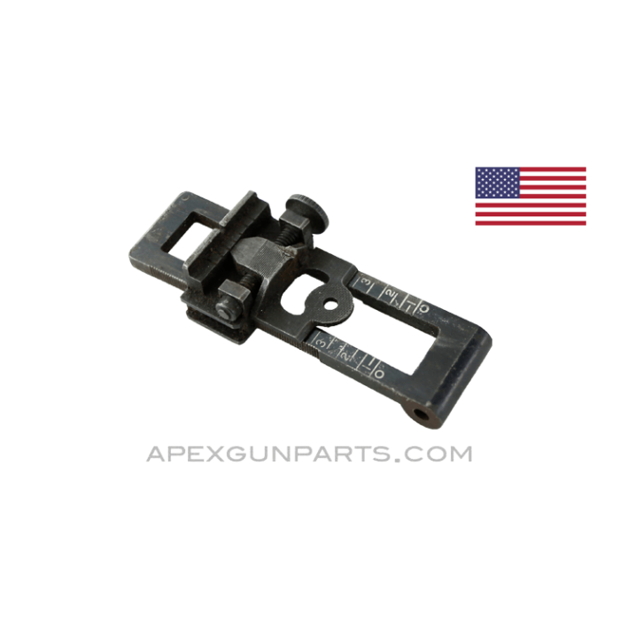 Thompson SMG Rear Sight Leaf Assembly, Lyman Adjustable *Very Good* 