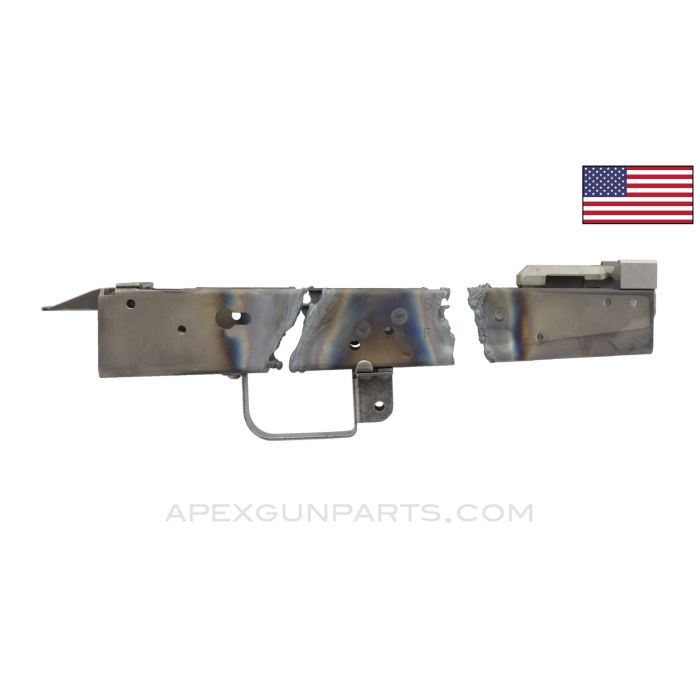 AK Trunnions, Front and Rear, with Trigger Guard & Bullet Guide, Stamped Demilled Receiver Sections, US Made *As-Is*