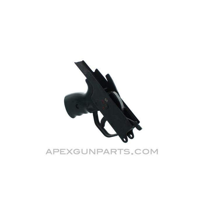 H&K G3 Trigger Assembly, Select Fire, Steel, Complete, Black Grip, *Good*
