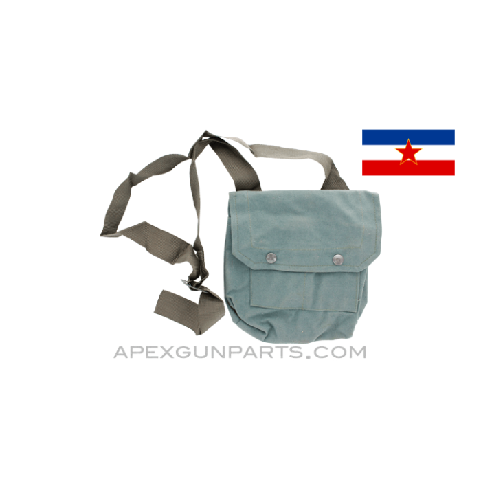 Yugoslavian M76 / M77 Magazine Pouch, 4-Cell, Canvas, *Good* 