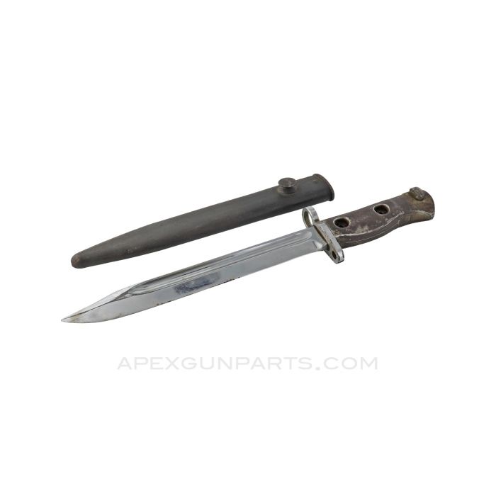 L1A1 Chrome Bayonet w/ Scabbard *Good*