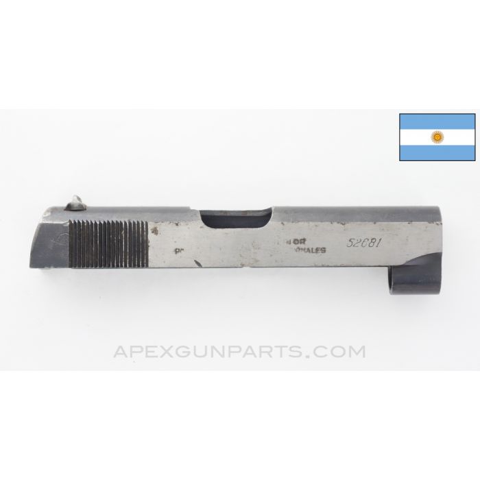 Argentinian 1927 Sistema Compact Slide, Stripped, Ministerio Del Interior, .25 ACP *Good*