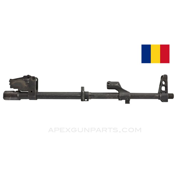 Romanian AK-47 / AKM Barrel Assembly, 16" Long, Chrome Lined, Cold Hammer Forged, 7.62x39 *Very Good* 