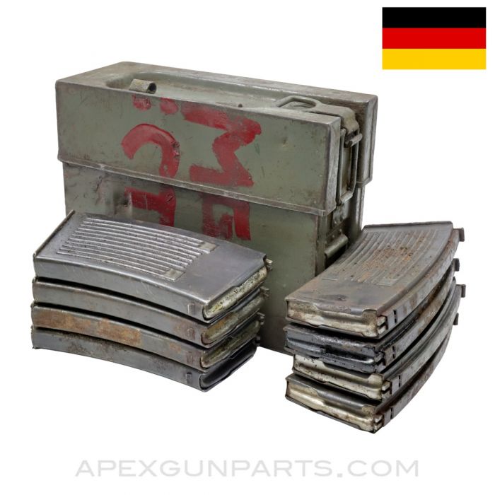 MG-13 Magazine Can, w/ 8 Magazines, 25rd, 7.92x57 *Poor*