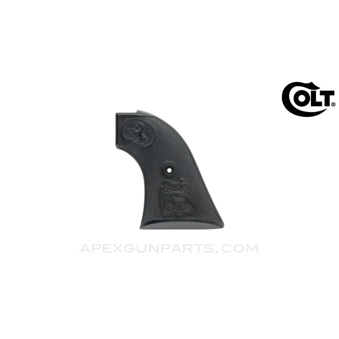 Colt Single Action Scout, Left Grip, Eagle, No Grip Screw Nut, Black Plastic *New*