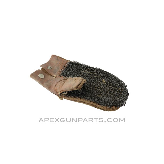 Barrel Mitten, Right Hand, Leather & Steel Mesh *Fair* 