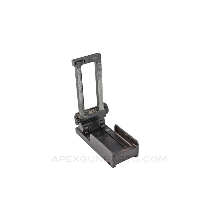 SG-43 / SGMT Rear Sight Base w/  Leaf Assembly *Very Good*